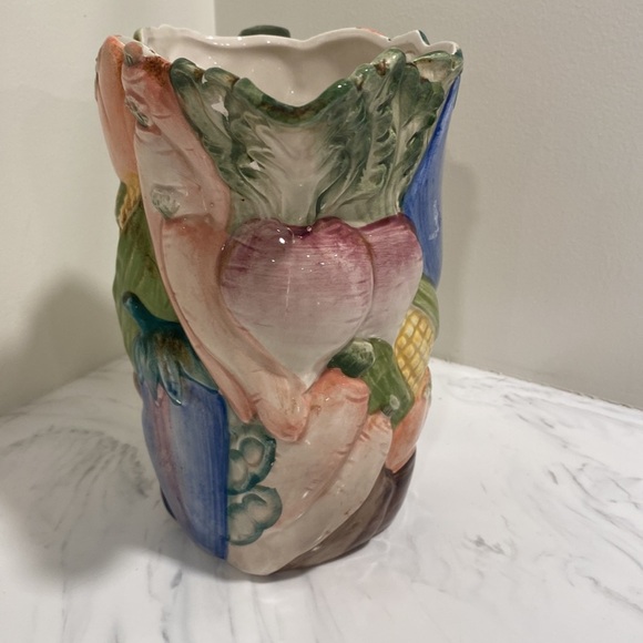 Fitz and Floyd Vegetable Garden pitcher from the 1986 collection. - Picture 2 of 6